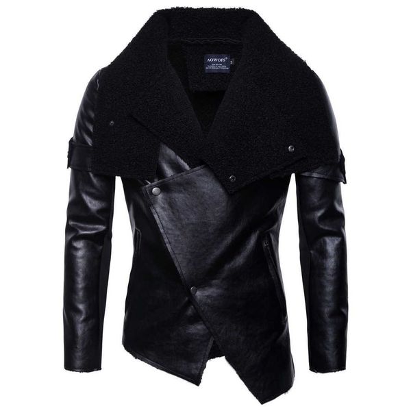 men's jackets men punk style leather fashion motorcycle pu coats irregular slim fit and size xxl 1lhc, Black;brown
men's jackets men punk style leather fashion motorcycle pu coats irregular slim fit and size xxl 1lhc, Black;brown
