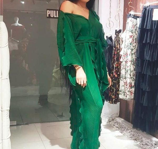 dresses arrival luxury ruffles v neck 1/2 sleeve fashion dress maxi plus size african women a22 mtrz, Black;gray
dresses arrival luxury ruffles v neck 1/2 sleeve fashion dress maxi plus size african women a22 mtrz, Black;gray