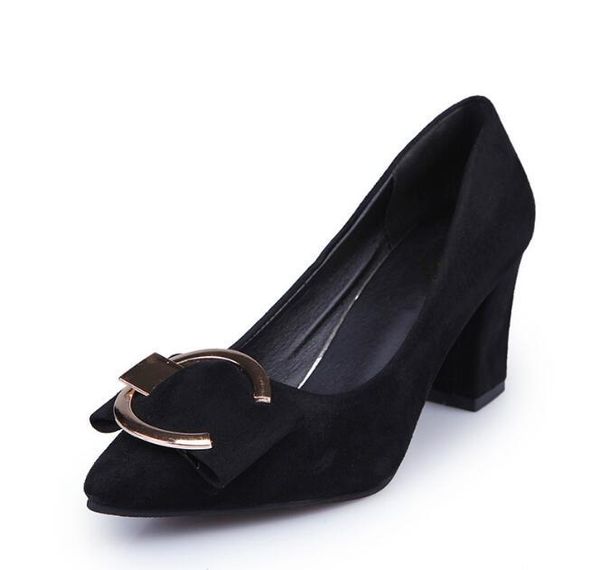 women shallow single shoes with thick heels female metal buckles black work high heel dress wedding
women shallow single shoes with thick heels female metal buckles black work high heel dress wedding