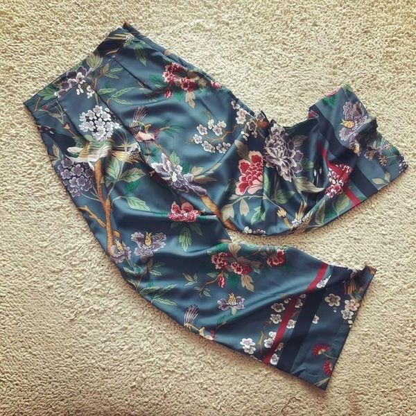 boho wide leg womens capri high waist flower print floral loose style clothes summer, Black;white
boho wide leg womens capri high waist flower print floral loose style clothes summer, Black;white