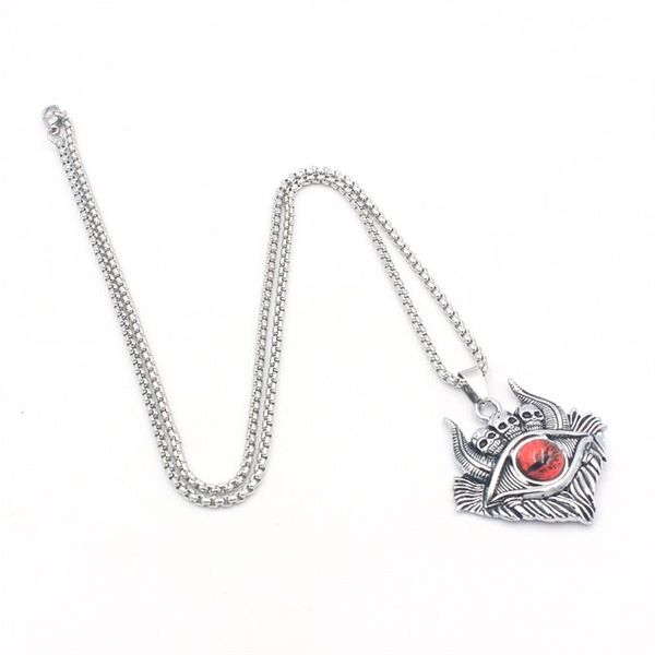 pendant necklaces retro eye of hell opal skull stainless steel chain 24" men pendants punk for boyfriend male jewelry gift xl73, Silver
pendant necklaces retro eye of hell opal skull stainless steel chain 24" men pendants punk for boyfriend male jewelry gift xl73, Silver