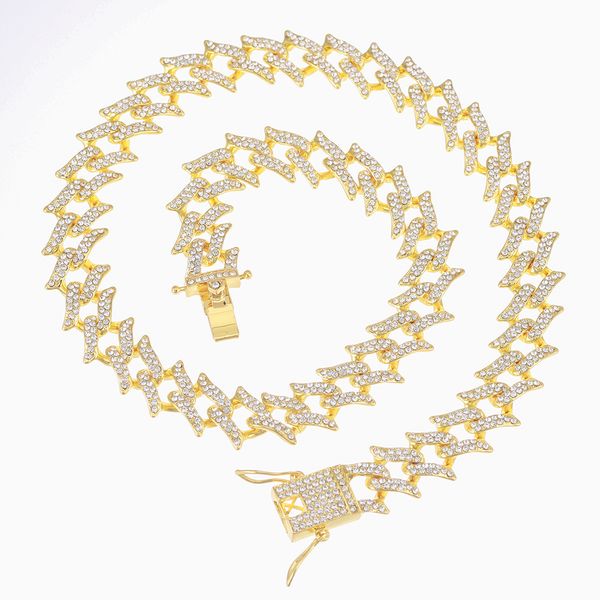 2pcsnew hip hop iced out paved rhinestones men punk 16mm full miami curb cuban chain cz bling rapper necklaces jewelry wholesale, Silver
2pcsnew hip hop iced out paved rhinestones men punk 16mm full miami curb cuban chain cz bling rapper necklaces jewelry wholesale, Silver