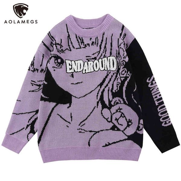 aolamegs sweater men furry patch anime girl bear knitted pullover couple fashion college style harajuku jumper winter streetwear 211109, White;black
aolamegs sweater men furry patch anime girl bear knitted pullover couple fashion college style harajuku jumper winter streetwear 211109, White;black
