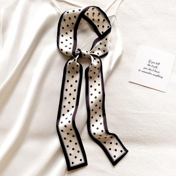 scarves polka dot print silk scarf for lady fashion long skinny neck hair band women neckerchief soft 2021, Blue;gray
scarves polka dot print silk scarf for lady fashion long skinny neck hair band women neckerchief soft 2021, Blue;gray