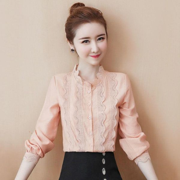 women's blouses & shirts temperament chiffon shirt spring and autumn 2021 fashion thin section long-sleeved lace blouse foreign style, White
women's blouses & shirts temperament chiffon shirt spring and autumn 2021 fashion thin section long-sleeved lace blouse foreign style, White