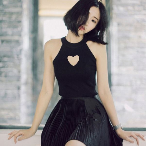 elegant women's halter tie neck korean off-shoulder bodycon tunic knitted female shirt heart hollow stretch crop top, White
elegant women's halter tie neck korean off-shoulder bodycon tunic knitted female shirt heart hollow stretch crop top, White
