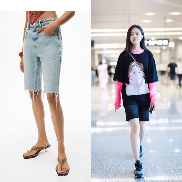 summer trendy high waisted slim 5-inch fashion casual versatile straight pants washable jeans women a2 women's, Blue
summer trendy high waisted slim 5-inch fashion casual versatile straight pants washable jeans women a2 women's, Blue