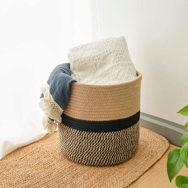 cotton woven laundry baskets hamper rattan storage basket plant flower bag toy organizer home decor & organization
cotton woven laundry baskets hamper rattan storage basket plant flower bag toy organizer home decor & organization