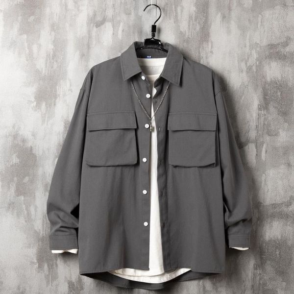 men's casual shirts mens fashion vintage safari style coat men autumn retro loose cotton outerwear male clothes, White;black
men's casual shirts mens fashion vintage safari style coat men autumn retro loose cotton outerwear male clothes, White;black