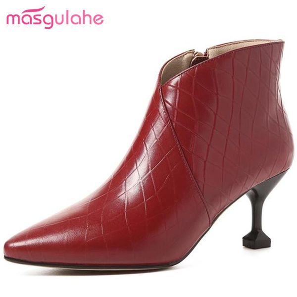 boots masgulahe 2021 office lady ankle womens shoes genuine leather thin high heels pointed toe autumn winter, Black
boots masgulahe 2021 office lady ankle womens shoes genuine leather thin high heels pointed toe autumn winter, Black