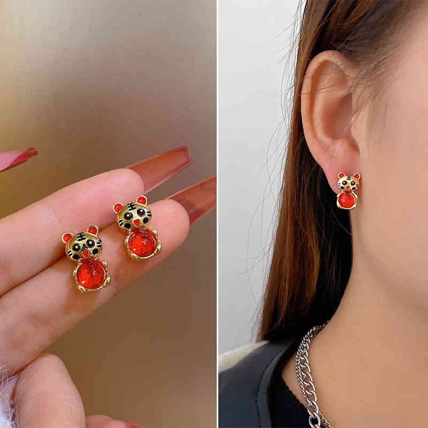 charms earrings little tiger 2022 fashion female red life year national style chinese autumn and winter, Golden
charms earrings little tiger 2022 fashion female red life year national style chinese autumn and winter, Golden