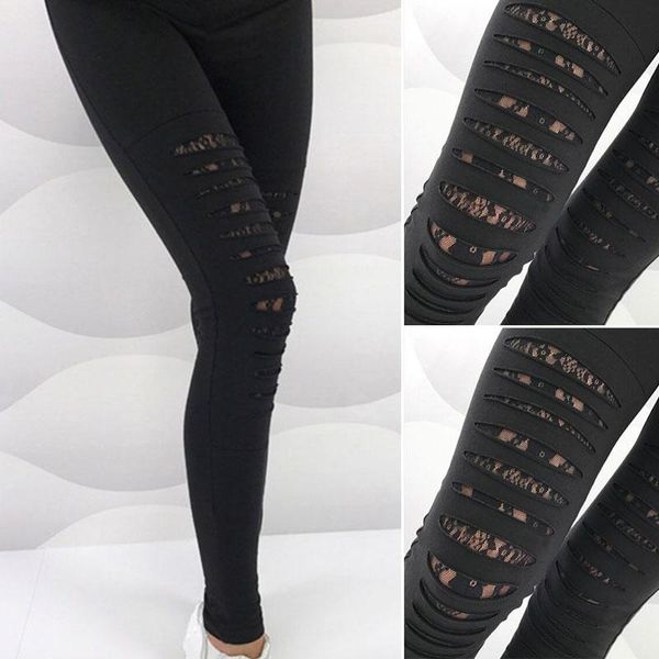 women's leggings summer fashion lace torn ripped hole women legging gothic slim elastic black bandage pants thin wear
women's leggings summer fashion lace torn ripped hole women legging gothic slim elastic black bandage pants thin wear