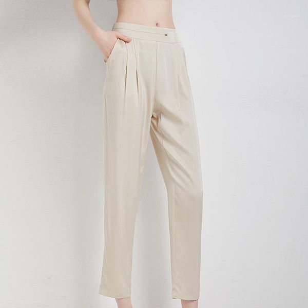 women's pants & capris mulberry silk harlan women summer elastic waist casual ankle-length trousers 20125, Black;white
women's pants & capris mulberry silk harlan women summer elastic waist casual ankle-length trousers 20125, Black;white
