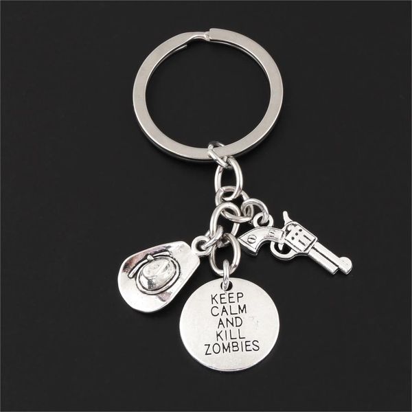 western cowboy and cowgirl hat pistol gun keychain encourage words pendant keyring for men car gift jewelry supplies e2592, Silver
western cowboy and cowgirl hat pistol gun keychain encourage words pendant keyring for men car gift jewelry supplies e2592, Silver