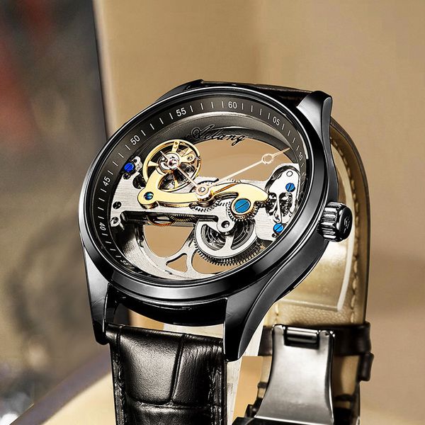 ai lang new tiktok automatic hollowed male korean fashion waterproof men mechanical watch, Slivery;brown
ai lang new tiktok automatic hollowed male korean fashion waterproof men mechanical watch, Slivery;brown