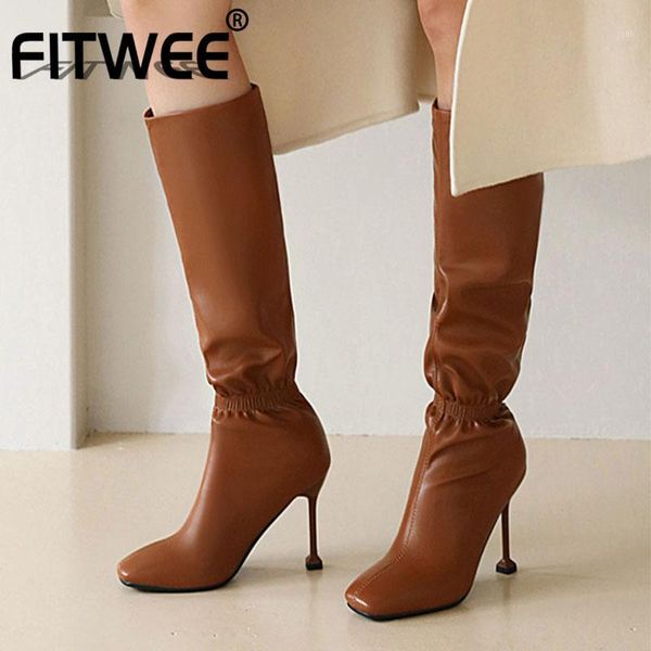 boots fitwee mid calf women square toe thin high heels slip on shoes street footwear party solid outdoor size 31-431, Black
boots fitwee mid calf women square toe thin high heels slip on shoes street footwear party solid outdoor size 31-431, Black