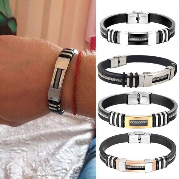 charm bracelets silicone bracelet four-ring snake multilayer braid chain hip hop trend magnetic buck style men's personalized woven han, Golden;silver
charm bracelets silicone bracelet four-ring snake multilayer braid chain hip hop trend magnetic buck style men's personalized woven han, Golden;silver