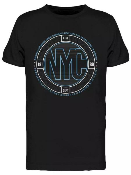 n y c sport design tee men's -image by shutterstock, White;black 
n y c sport design tee men's -image by shutterstock, White;black