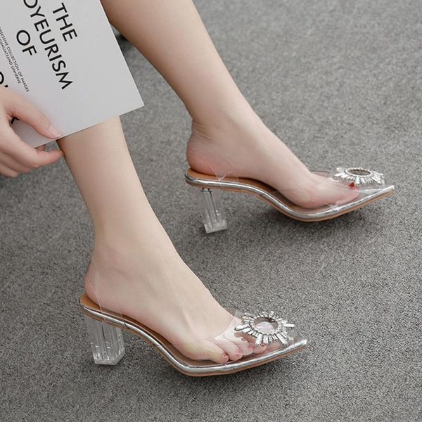 transparent high heels sandals women slip-on pointed toe pumps shoes fashion comfort silver party sell, Black
transparent high heels sandals women slip-on pointed toe pumps shoes fashion comfort silver party sell, Black