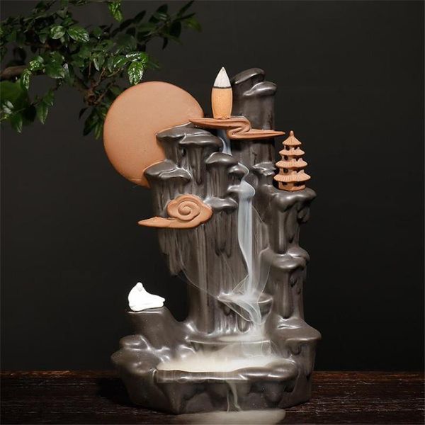fragrance lamps high mountain moon backflow incense burner waterfall holder home office decor ornaments zen censer
fragrance lamps high mountain moon backflow incense burner waterfall holder home office decor ornaments zen censer