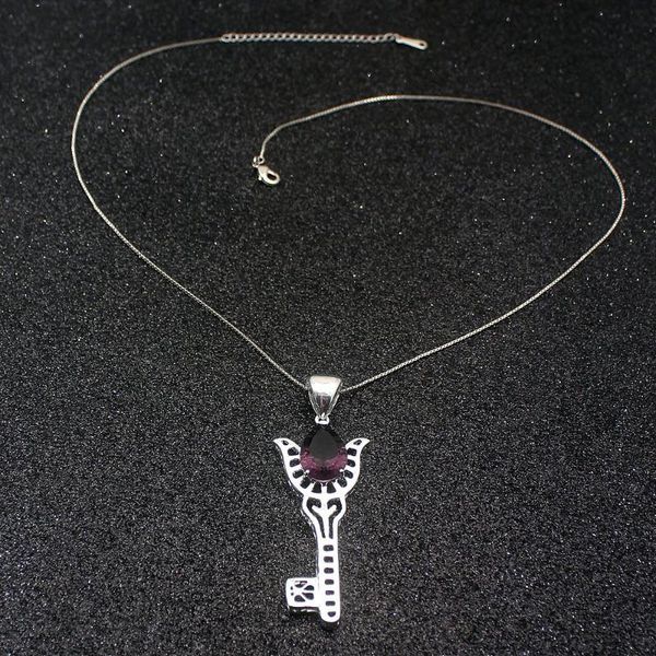 pendants quality charms purple amethyst925 sterling silver necklace pendant 20 inch, Black
pendants quality charms purple amethyst925 sterling silver necklace pendant 20 inch, Black
