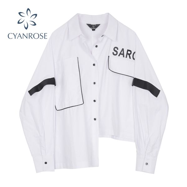 lapel irregular women's shirt coat loose vintage long sleeve streetwear casual women blouse fashion autumn chic 210417, White
lapel irregular women's shirt coat loose vintage long sleeve streetwear casual women blouse fashion autumn chic 210417, White
