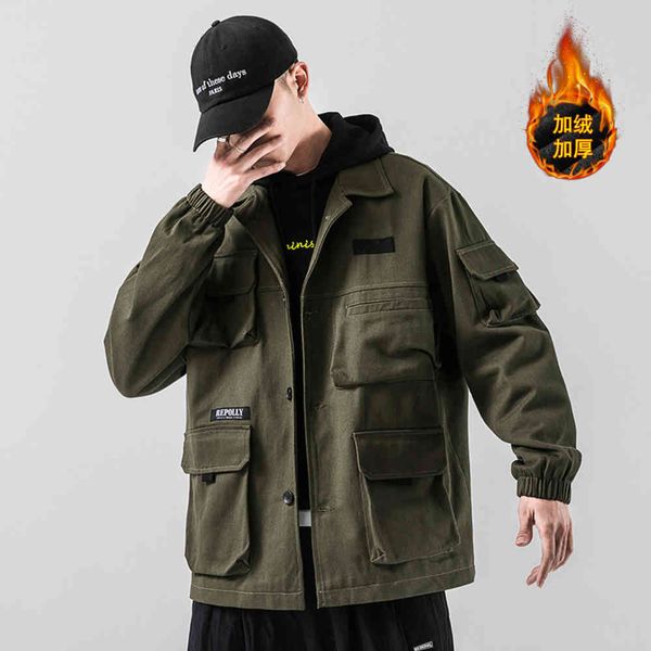 jackets american military coat men's fashion brand fat autumn winter large jacket spring and autumn loose plush, Black;brown
jackets american military coat men's fashion brand fat autumn winter large jacket spring and autumn loose plush, Black;brown