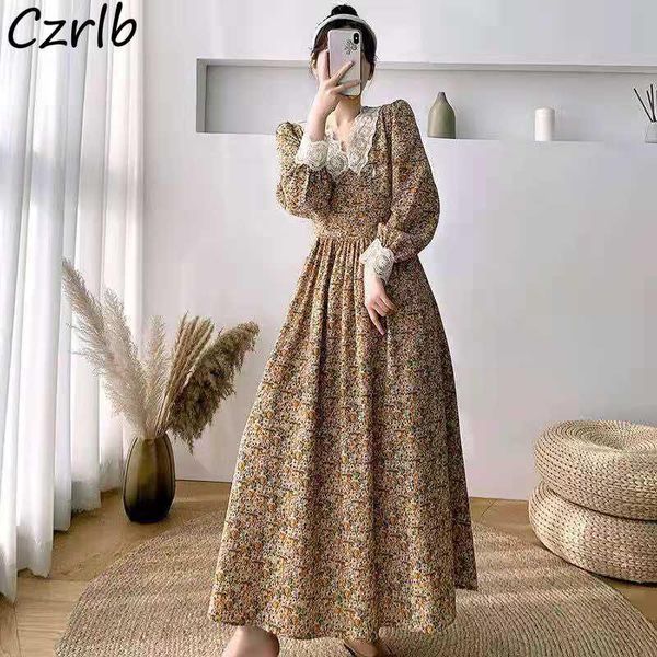 casual dresses women dress a-line princess style long sleeve lace patchwork v-neck elegant high waist leisure baggy feminine vestidos, Black;gray
casual dresses women dress a-line princess style long sleeve lace patchwork v-neck elegant high waist leisure baggy feminine vestidos, Black;gray