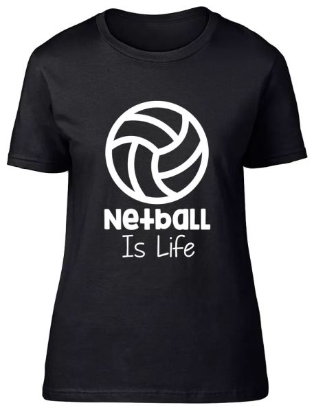 netball is life fitted womens ladies t shirt, White;black
netball is life fitted womens ladies t shirt, White;black