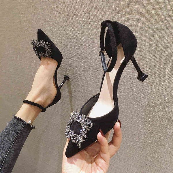 dress shoes high heels thin heel hollow single early spring 2022 korean diamond one button versatile women's shoes, Black
dress shoes high heels thin heel hollow single early spring 2022 korean diamond one button versatile women's shoes, Black