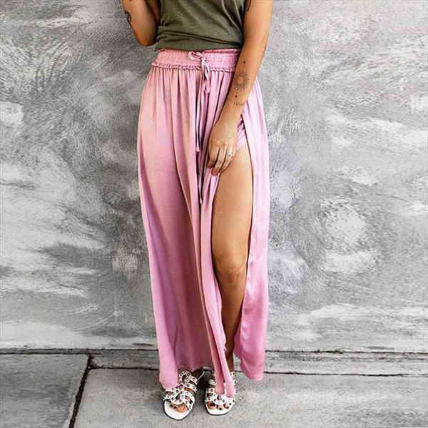 solid loose maxi skirts women fashioncasual drawstring high waist skirts beach long split beach skirt haraj, Black
solid loose maxi skirts women fashioncasual drawstring high waist skirts beach long split beach skirt haraj, Black
