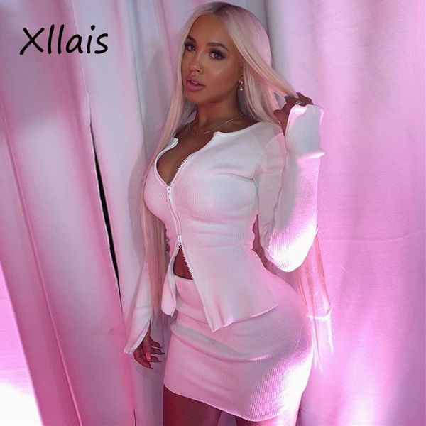 two piece dress xllais 2021 summer solid white high street sets women long sleee zippers and mini short skirt matching
two piece dress xllais 2021 summer solid white high street sets women long sleee zippers and mini short skirt matching