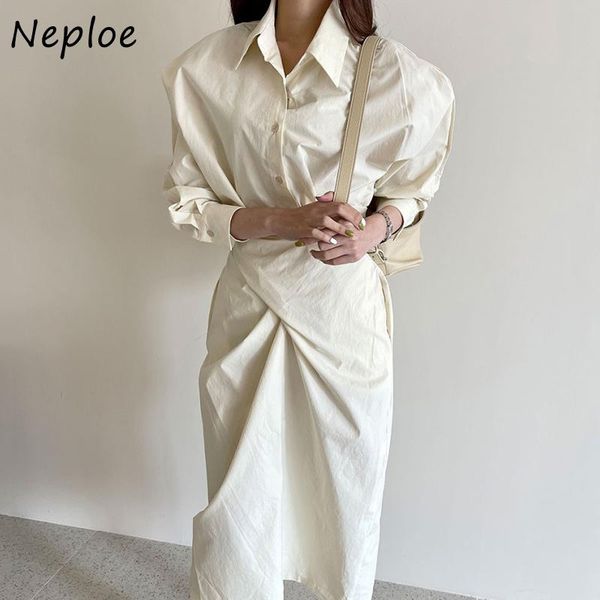 casual dresses neploe split mid-length wrap shirt dress women korean chic lapel solid color vestidos single-breasted high waist robe, Black;gray
casual dresses neploe split mid-length wrap shirt dress women korean chic lapel solid color vestidos single-breasted high waist robe, Black;gray