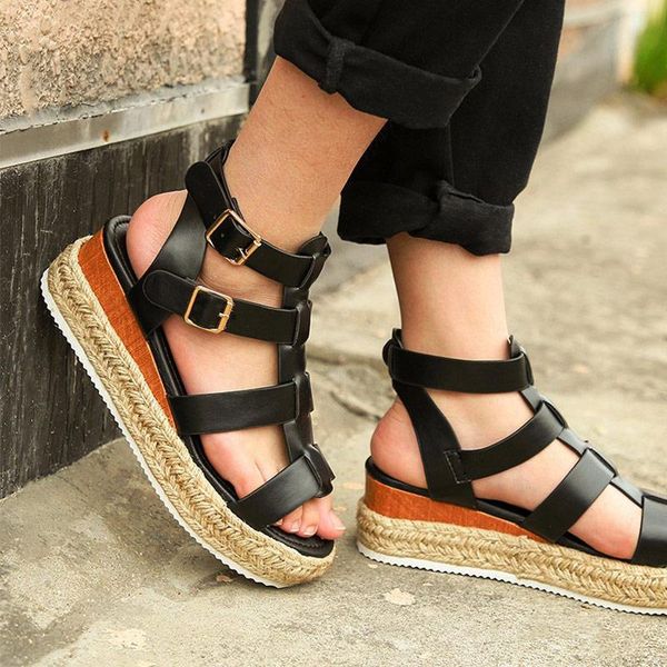 sandals women summer thick bottom buckle strap band female shoes flat solid casual non slip ladies footwear 2021 comfortable, Black
sandals women summer thick bottom buckle strap band female shoes flat solid casual non slip ladies footwear 2021 comfortable, Black