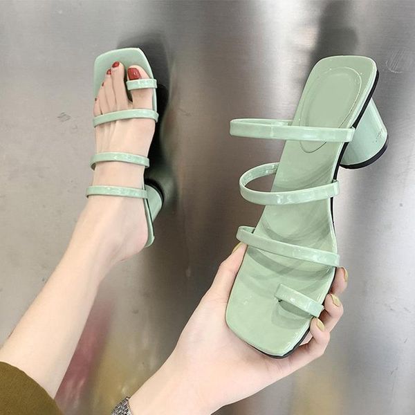 women summer slippers low square heels slides female clip toe slipper narrow band slip on sandals ladies casual, Black
women summer slippers low square heels slides female clip toe slipper narrow band slip on sandals ladies casual, Black