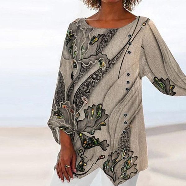 women's blouses & shirts autumn vintage pattern print women pullover and lady casual o-neck shirt 2021 fashion long sleeeve streetwear, White
women's blouses & shirts autumn vintage pattern print women pullover and lady casual o-neck shirt 2021 fashion long sleeeve streetwear, White
