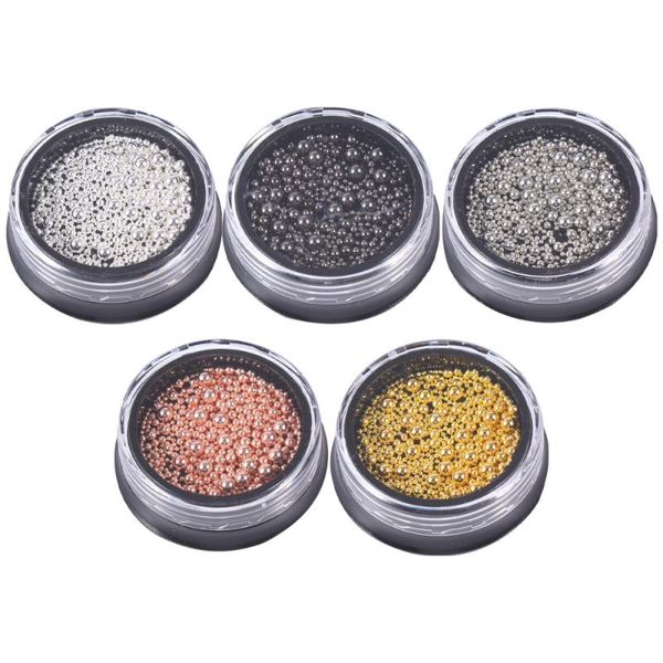 nail art decorations 5 sets metal steel beads manicure jewelry kit supplies, Silver;gold
nail art decorations 5 sets metal steel beads manicure jewelry kit supplies, Silver;gold