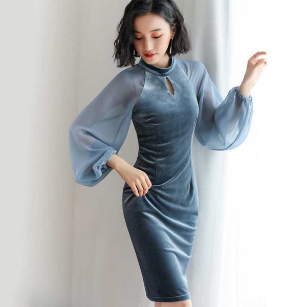 casual dresses 2021 autumn spring dress brand fashion designer velvet chiffon lanterns sleeve gold slim vintage, Black;gray
casual dresses 2021 autumn spring dress brand fashion designer velvet chiffon lanterns sleeve gold slim vintage, Black;gray