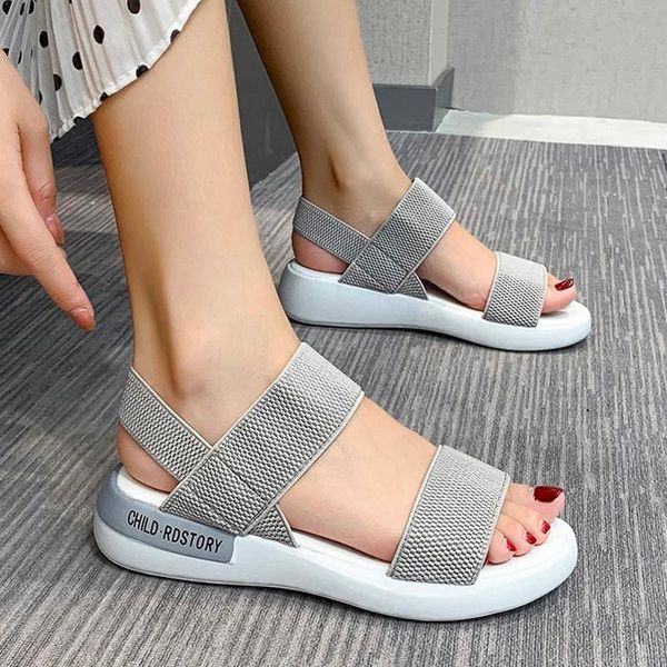 sandals lucyever elastic mesh wedges shoes women 2021 summer beach casual woman comfortable students sports sandalias, Black
sandals lucyever elastic mesh wedges shoes women 2021 summer beach casual woman comfortable students sports sandalias, Black