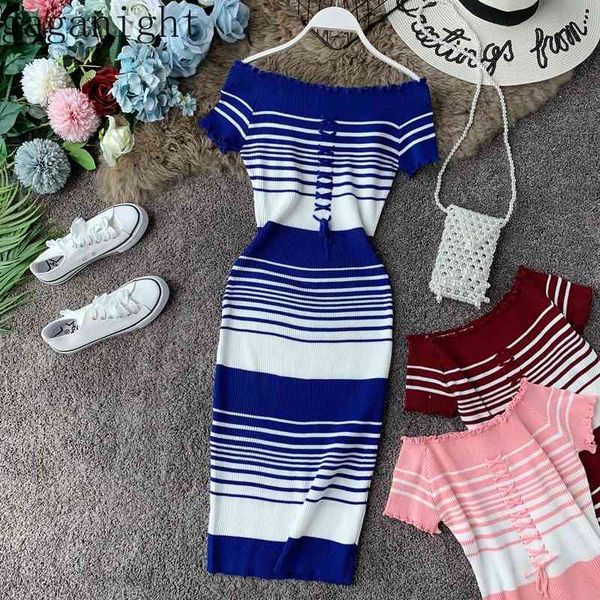 gaganight striped women knitted bodycon dress short sleeve slash neck elegant fashion dresses office lady stretchy vestidos 210519, Black;gray
gaganight striped women knitted bodycon dress short sleeve slash neck elegant fashion dresses office lady stretchy vestidos 210519, Black;gray