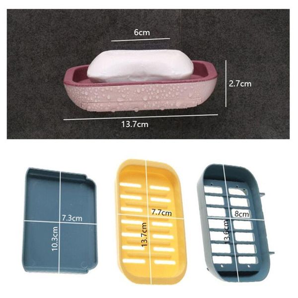 double layer soap rack no drilling wall mounted drain holder dish self adhesive bathroom accessories dishes
double layer soap rack no drilling wall mounted drain holder dish self adhesive bathroom accessories dishes