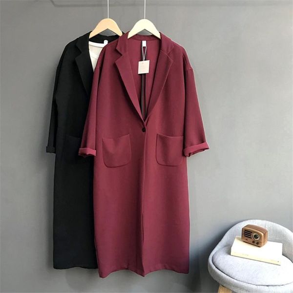 women's trench coats 2021 spring autumn women coat suit collar windbreaker female loose long sleeve casual overcoat elegant outerwear r, Tan;black
women's trench coats 2021 spring autumn women coat suit collar windbreaker female loose long sleeve casual overcoat elegant outerwear r, Tan;black