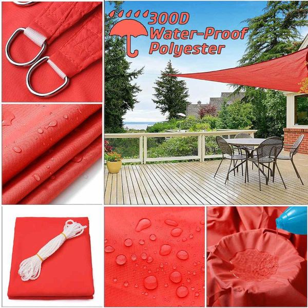 shade 300d waterproof sun-shelter sunshade sail outdoor rectangle garden canopy yard beach awning bright red
shade 300d waterproof sun-shelter sunshade sail outdoor rectangle garden canopy yard beach awning bright red