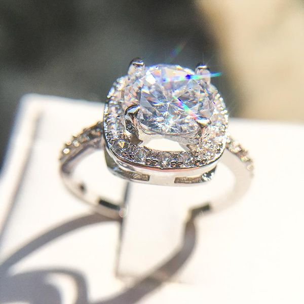 cluster rings 925 sterling silver ring for women anillos christmas diamond wedding luxury jewelry, Golden;silver
cluster rings 925 sterling silver ring for women anillos christmas diamond wedding luxury jewelry, Golden;silver