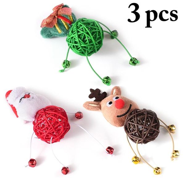 cat toys 3pcs christmas bell elk plush rattan fashion kitten chew interactive cats ball pet supplies
cat toys 3pcs christmas bell elk plush rattan fashion kitten chew interactive cats ball pet supplies
