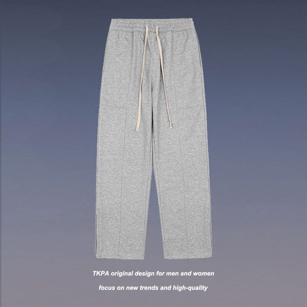 tkpa high street sports pants men's and women's fashion brand zipper slit straight pants solid color loose vibe casual pants, White;black
tkpa high street sports pants men's and women's fashion brand zipper slit straight pants solid color loose vibe casual pants, White;black