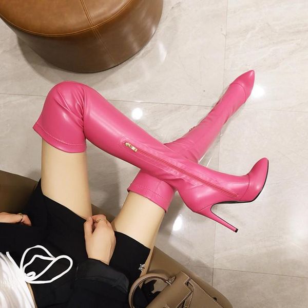 boots oversized pink pu women over the knee autumn and winter catwalk women's thigh, Black
boots oversized pink pu women over the knee autumn and winter catwalk women's thigh, Black