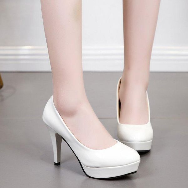 dress shoes pumps women style pointed-toe high heels thin platform solid color office lady fashion, Black
dress shoes pumps women style pointed-toe high heels thin platform solid color office lady fashion, Black