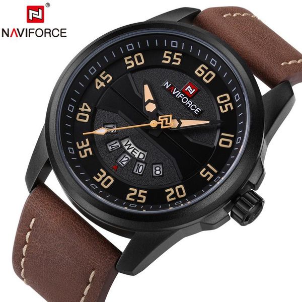 wristwatches naviforce men watch date week sport mens watches military army business genuine leather quartz male clock 9124, Slivery;brown
wristwatches naviforce men watch date week sport mens watches military army business genuine leather quartz male clock 9124, Slivery;brown