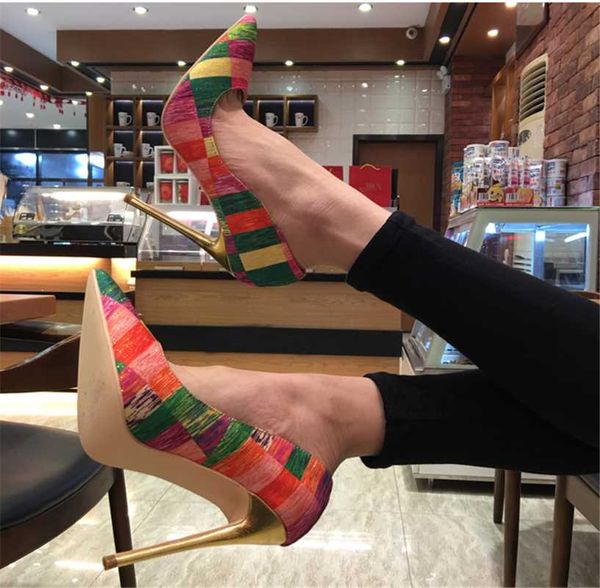 dress shoes original intention multicolor grids pumps woman shallow pointed toe stiletto extrem high heel elegant female large size, Black
dress shoes original intention multicolor grids pumps woman shallow pointed toe stiletto extrem high heel elegant female large size, Black